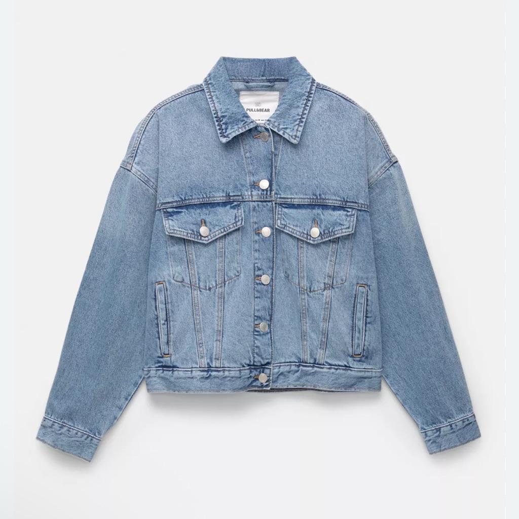 Pull&Bear Light Blue Denim Jean Jacket